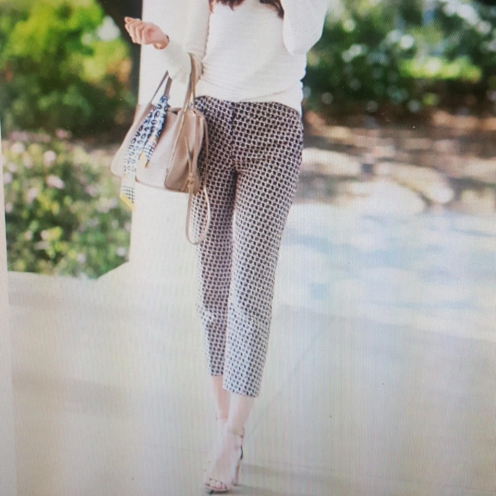 Ann Taylor, Kate Fit, Daisy Print Crop